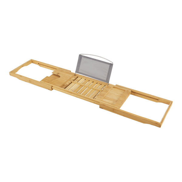 Badewannenablage Orivesi Bambus ausziehbar 70 - 105,5 cm [en.casa]