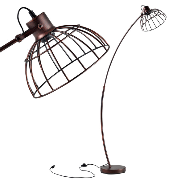 Stehlampe Portsmouth Rostbraun [lux.pro]