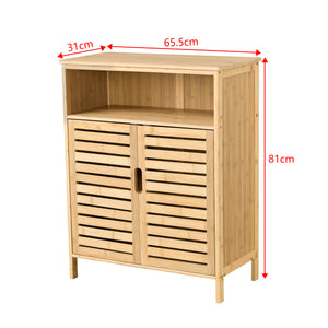 Bambus Badezimmerschrank Eslöv 81x65,5x31 cm [en.casa]