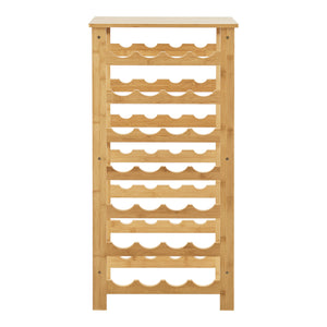 Weinregal Äänekoski 94x47x29 cm Bambus Natur [en.casa]