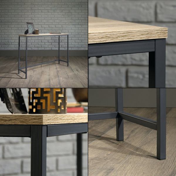 Konsolentisch Kronoby 80 x 100 x 30 cm Schwarz/Holzoptik [en.casa] TR