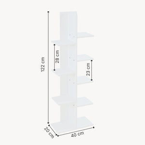 Standregal Rødekro Weiß [en.casa]