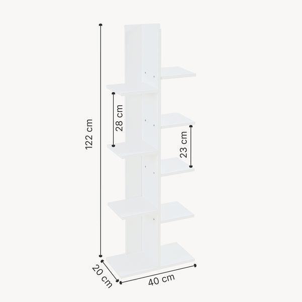 Standregal Rødekro Weiß [en.casa]