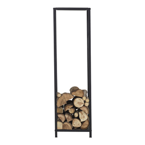 Kaminholzregal Tana Schwarz [en.casa]
