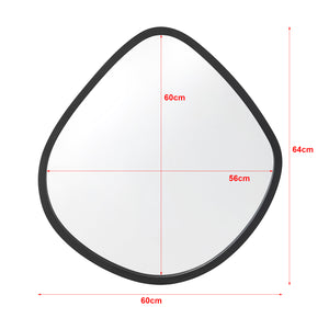 Wandspiegel Galatone schwarz, matt 64x60cm [en.casa]