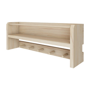 Kindergarderobe Sundeved natur aus Echtholz [en.casa]