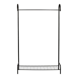 Garderobenständer Vallø aus Metall Schwarz [en.casa]