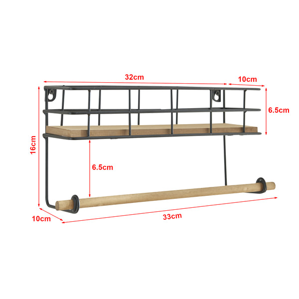Wandregal Slangerup 16 x 33 x 10 cm [en.casa]