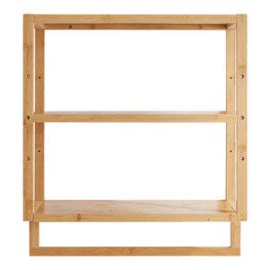 Badregal Östra mit Handtuchhalter Bambus [en.casa]