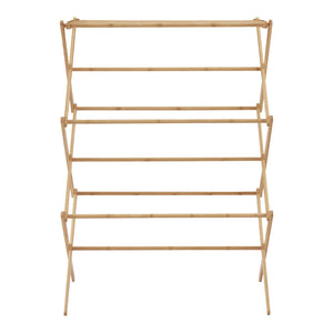 Faltbarer Wäscheständer Grinau Bambus [en.casa]