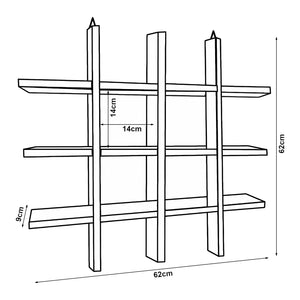 Wandregal Orimattila [en.casa]