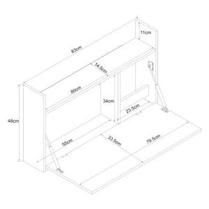 Klappschreibtisch Rautalampi [en.casa]