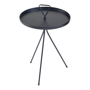 Beistelltisch Odal Metall Schwarz [en.casa]