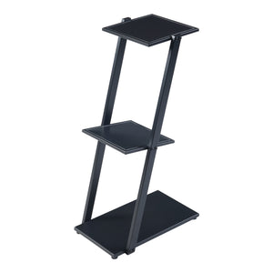 Standregal Rollag 72x40x25cm aus Metall Schwarz [en.casa]
