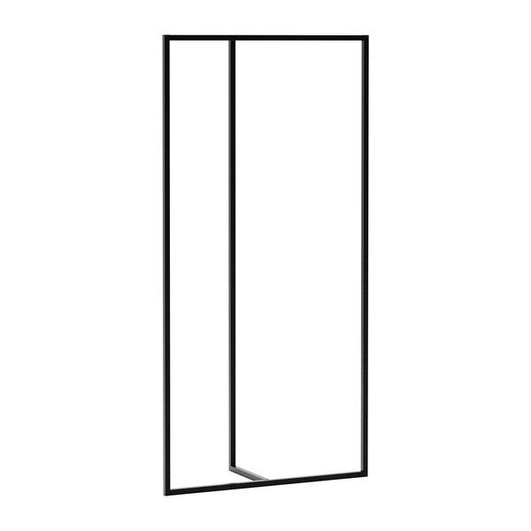 Garderobenständer Hurdal 160x80x32cm Schwarz [en.casa]