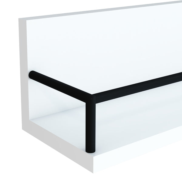 Wandregal Grue 2er Set Weiß/Schwarz [en.casa]