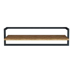 Wandgarderobe Evje 80x30x20cm Holzfarben/Schwarz [en.casa]