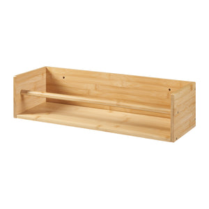 2-in-1 Wandregal Flå Bambus [en.casa]