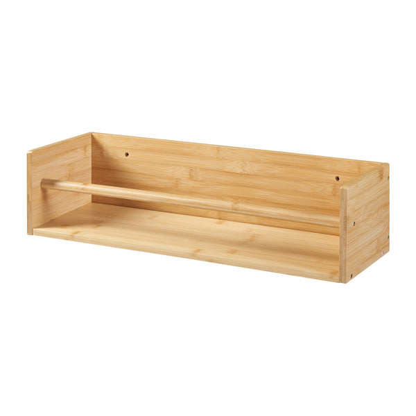 2-in-1 Wandregal Flå Bambus [en.casa]