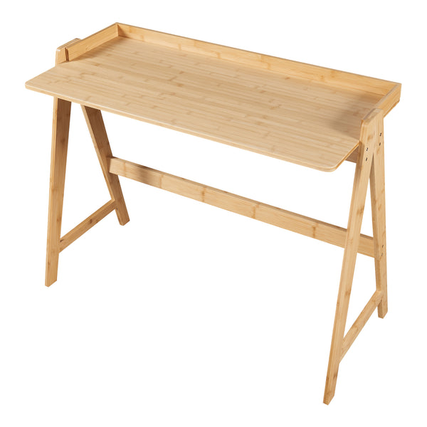 Schreibtisch Härryda Bambus 107x47x81 cm Natur [en.casa]
