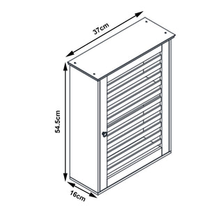 Badezimmerschrank Järfälla 55x37x16 cm Bambus [en.casa]