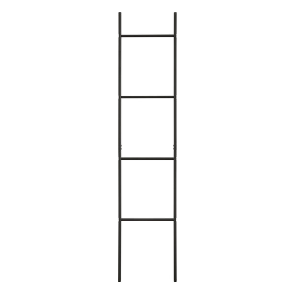 Handtuchleiter Bodø Stahl 176x38 cm Schwarz [en.casa]