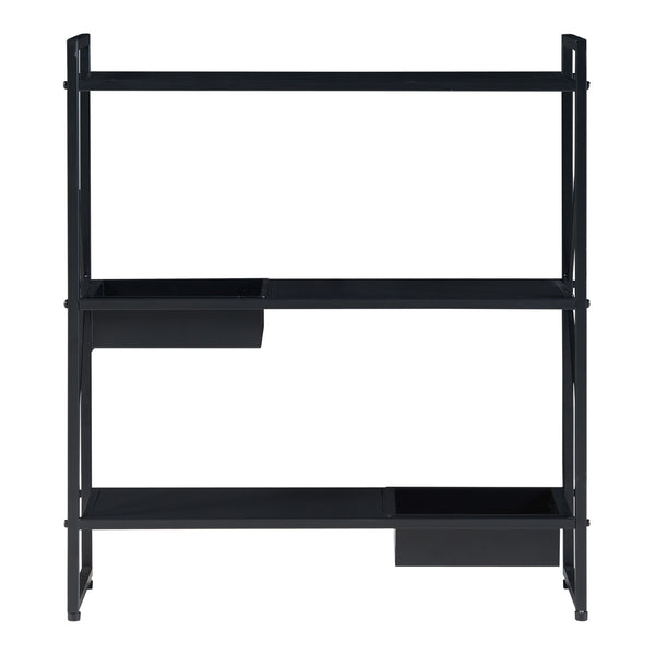 Pflanzenregal Berkelland Metall Schwarz [en.casa]