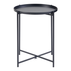 Beistelltisch Sälen Metall Schwarz [en.casa]