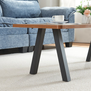 Tischgestell 2er Set Mariager 42x40cm Schwarz [en.casa]