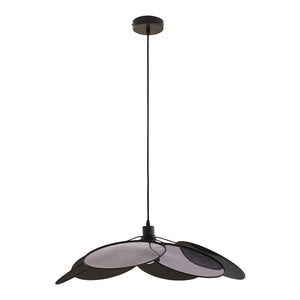 Hängeleuchte Blackwood Metall/Textil Schwarz [lux.pro]