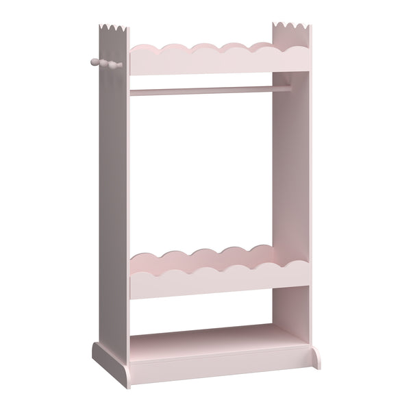 Kindergarderobe Vestnes mit Spiegel 115x63x38 cm Cotton Candy [en.casa]
