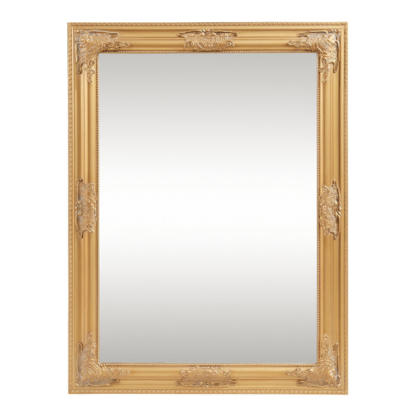 Wandspiegel Punkalaidun im Barockstil 80x60 cm Goldfarben [en.casa]