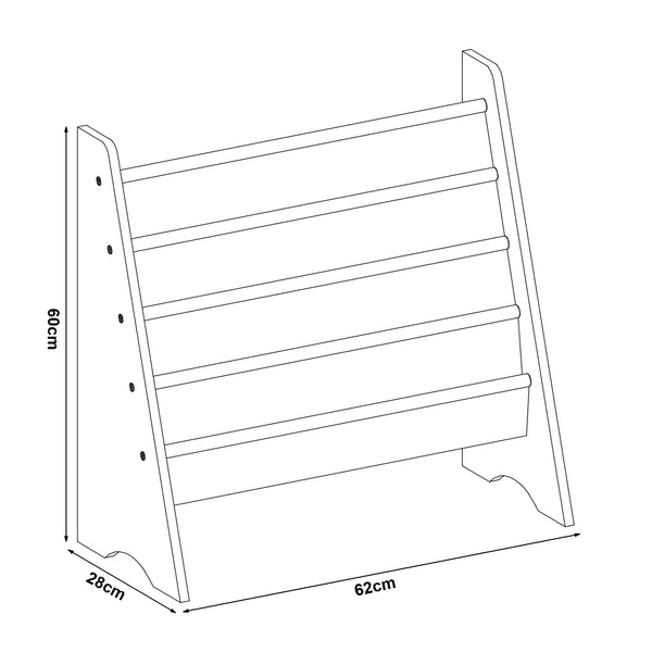 Kinderregal Hornnes 60x62x28 cm Aqua Dream Motiv [en.casa]