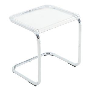 Beistelltisch Brosa 44x37x48 cm Transparent [en.casa]
