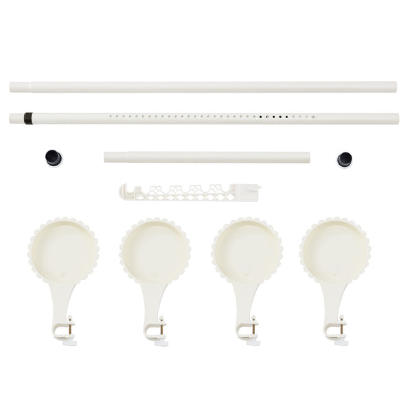 Pflanzregal 110-305 cm Teleskop Blumenregal [en.casa]