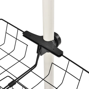 Teleskopgarderobe Kemi mit 3 Garderobenstangen [en.casa]