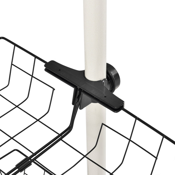 Teleskopgarderobe Kemi mit 3 Garderobenstangen [en.casa]