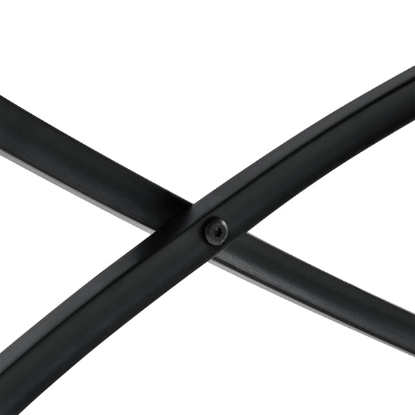 Couchtisch Dunedin Ø 79 cm Holzfarben/Schwarz en.casa