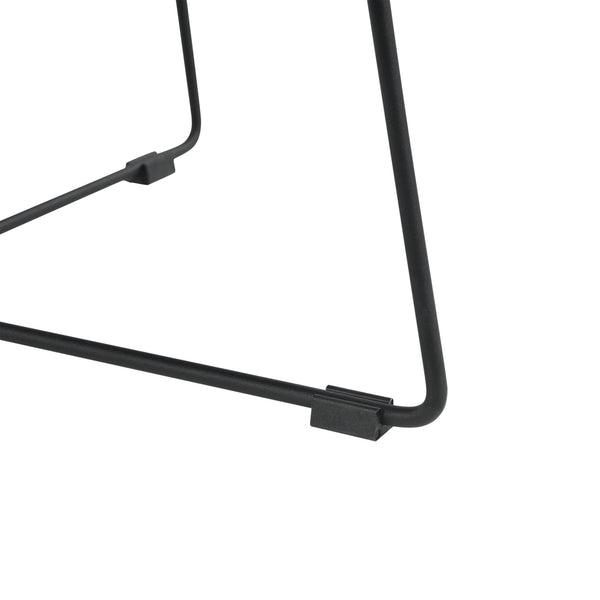 Couchtisch Nelson Ø 60 cm Polster Grau/Schwarz en.casa