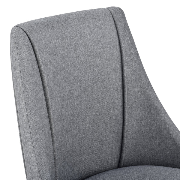 Esszimmerstuhl Danzig 2er Set Dunkelgrau/Holzfarben en.casa