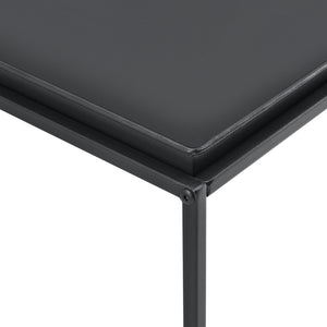 Couchtisch Nyker 47x100x50 cm Industriedesign Schwarz en.casa