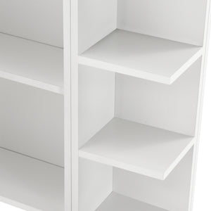 Badezimmerschrank Harstad 64x80x20 cm Weiß [en.casa]