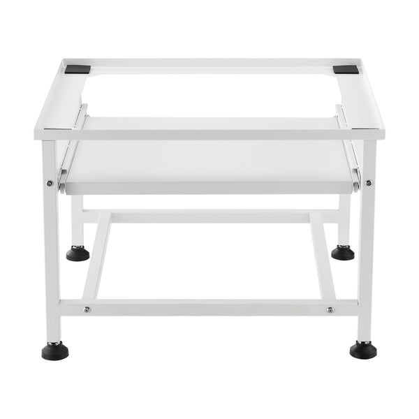 Waschmaschinen-Sockel Florimont mit Ausziehablage Stahl [en.casa]