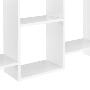 Wandregal Jessheim 161x18x65 cm Weiß en.casa