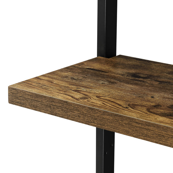 Bücherregal Emmaboda 195x80x30cm mit 5 Ablageflächen Holz / Schwarz en.casa