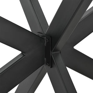 Tischgestell Oberau 150x78x71 cm Schwarz [en.casa]