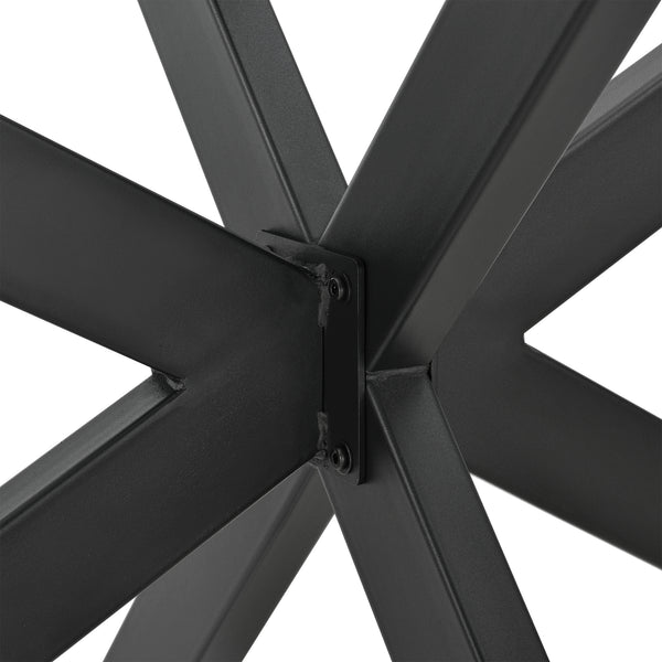 Tischgestell Oberau 150x78x71 cm Schwarz [en.casa]