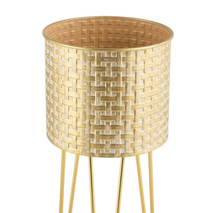 Blumenständer Kalmthout 3er Set Messingfarben en.casa