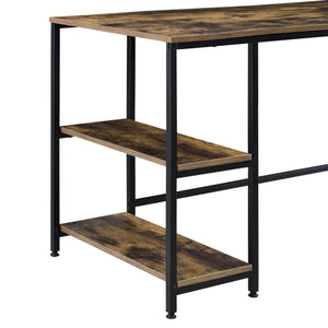 Schreibtisch Vilhelmina mit Ablagen 77x120x60cm auf Metallgestell en.casa