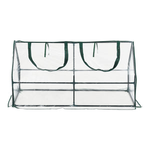 Mini Gewächshaus Laubach 120x60x60cm Transparent PVC Folie [en.casa]